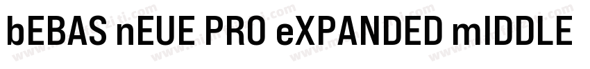 bEBAS nEUE PRO eXPANDED mIDDLE字体转换